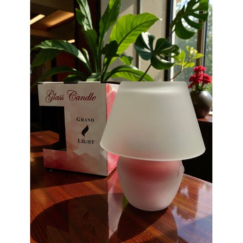 Lasikynttilä Punainen