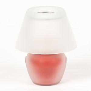 Lasikynttilä Punainen