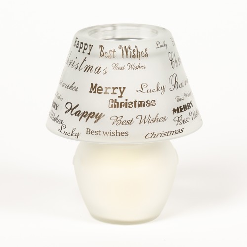 Lasikynttilä Hyvää Joulua Valkoinen Lasikynttilä Hyvää Joulua Valkoinen