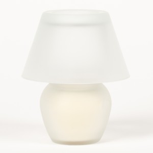 Lasikynttilä Valkoinen